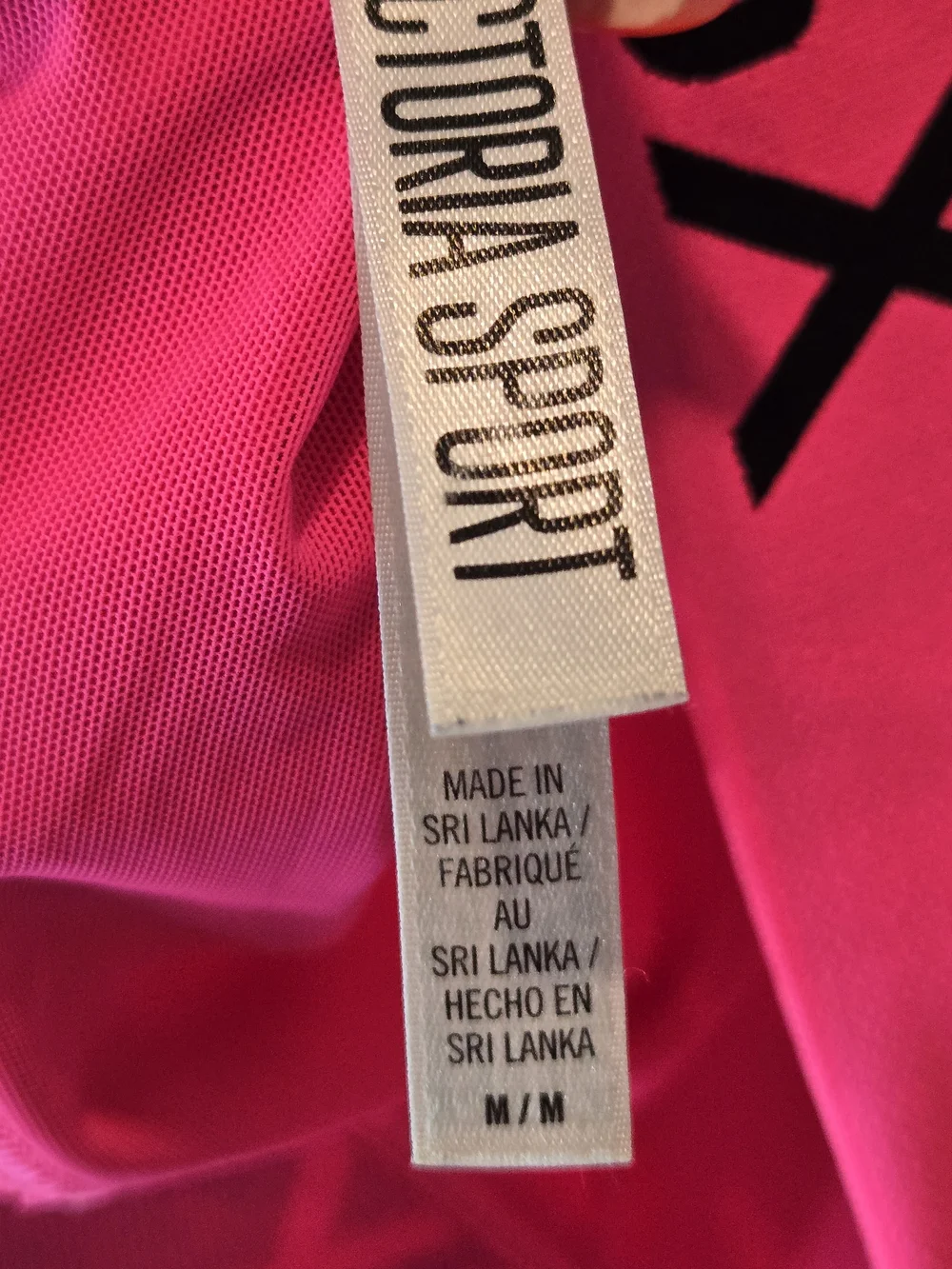 Victoria's Secret VSX Neon Pink Racerback Sports Bra
